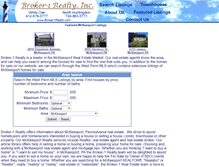 Tablet Screenshot of mckeesport.broker1realty.com
